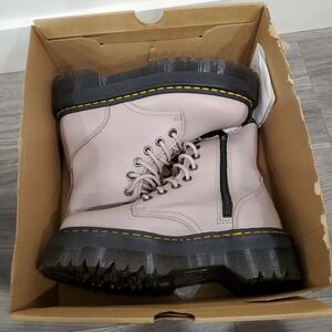 Womens 7 EU 38 Dr. Martens Vintage Taupe Jadon III Platform Boots RARE